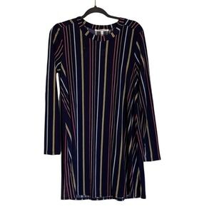 BCBGeneration Multicolor Striped Long‎ Sleeve Dress